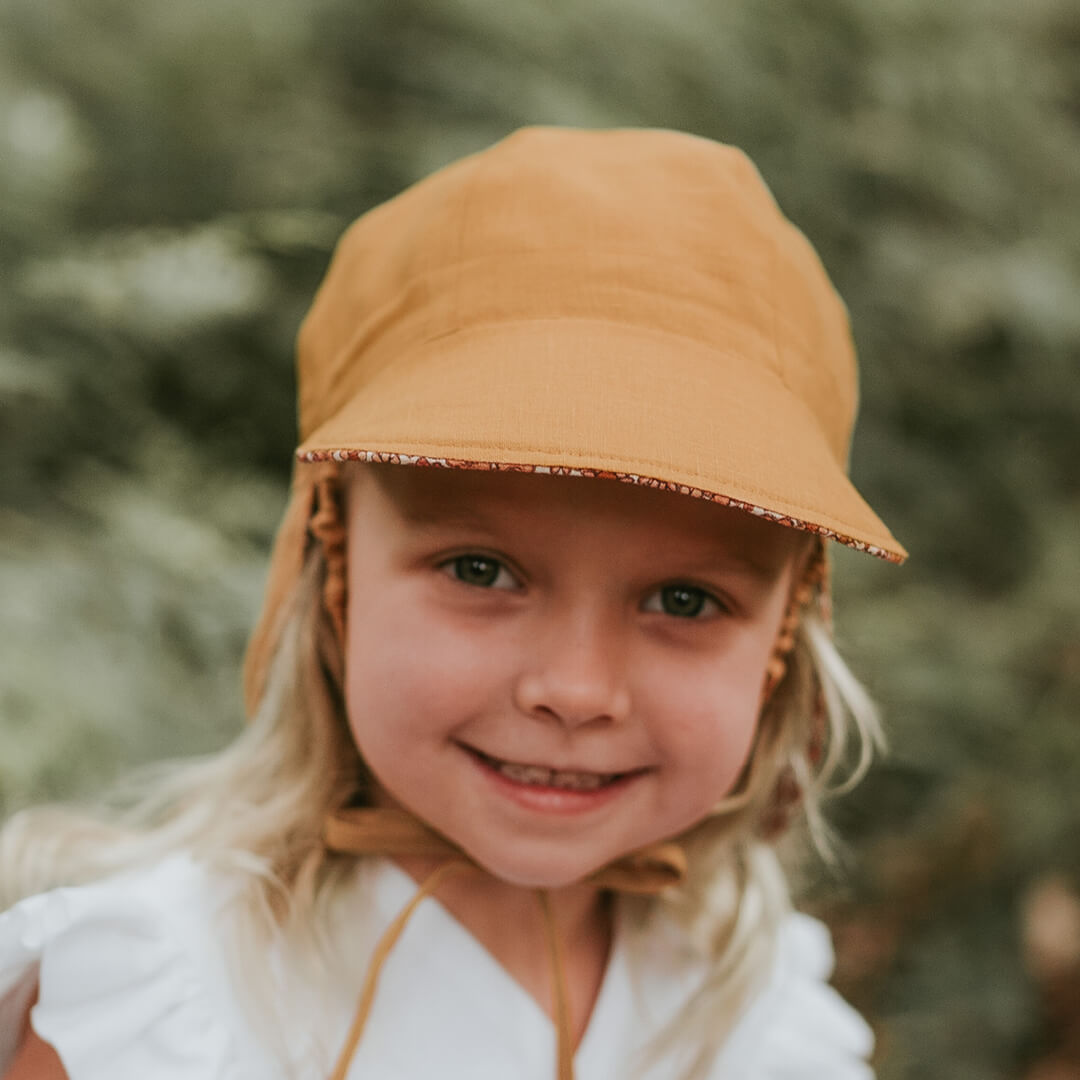 Bedhead Hat - Lounger Reversible Flap Sunhat - Melody/Maize