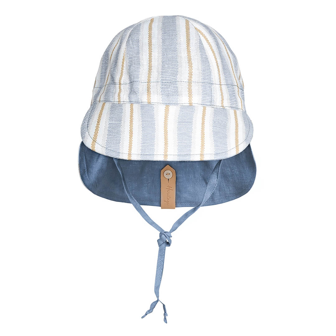 Bedhead Hat - Lounger Reversible Flap Sunhat - Spencer/Steel