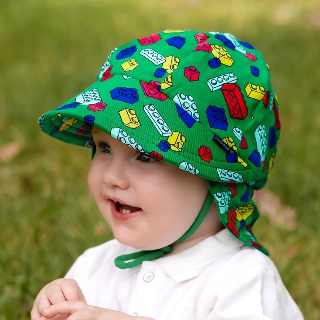 Bedhead  - Legionnaire Flap Sun Hat - Blocks