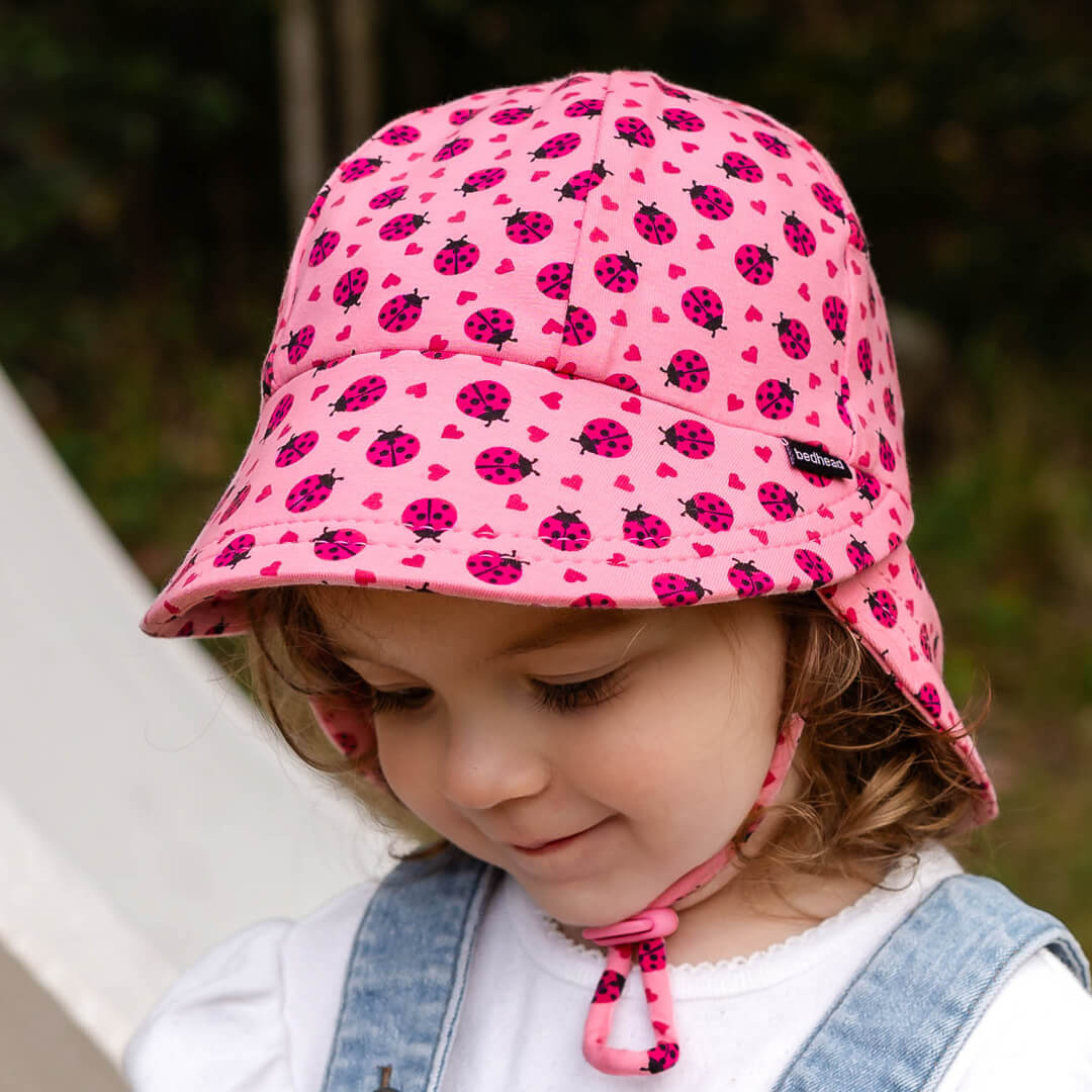 Bedhead  - Legionnaire Flap Sun Hat - Ladybug