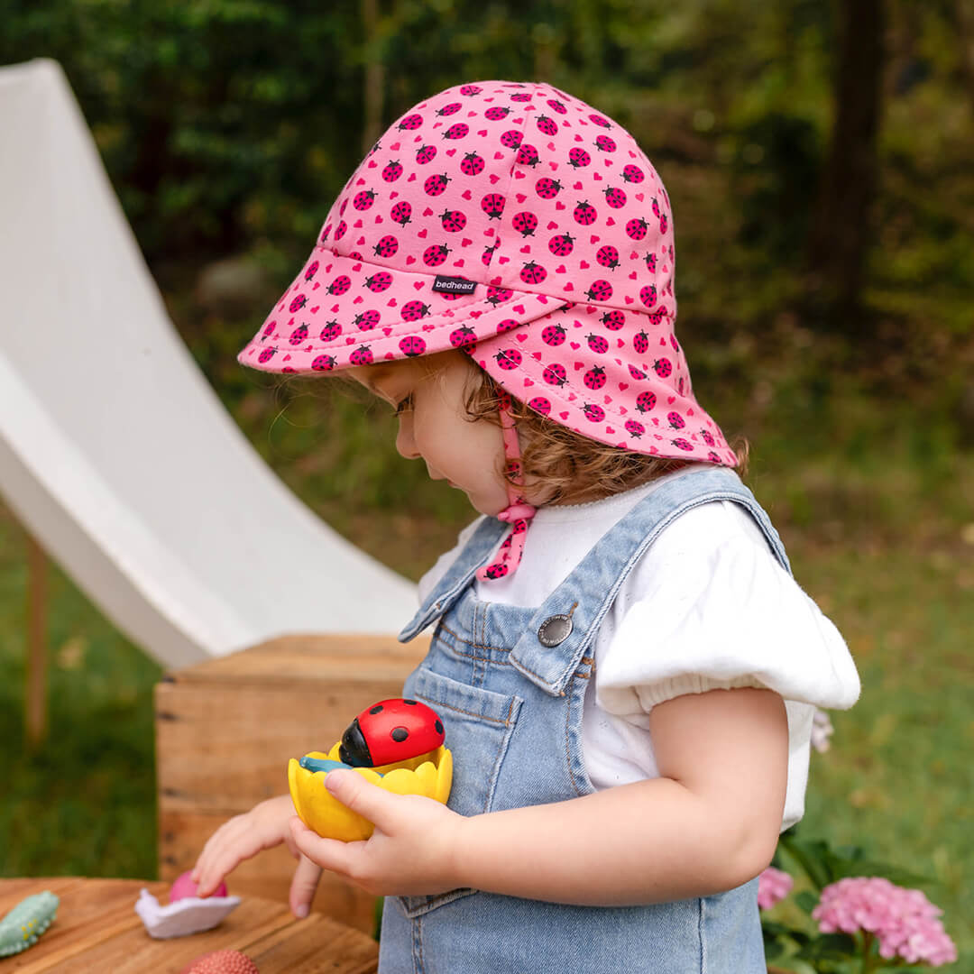 Bedhead  - Legionnaire Flap Sun Hat - Ladybug