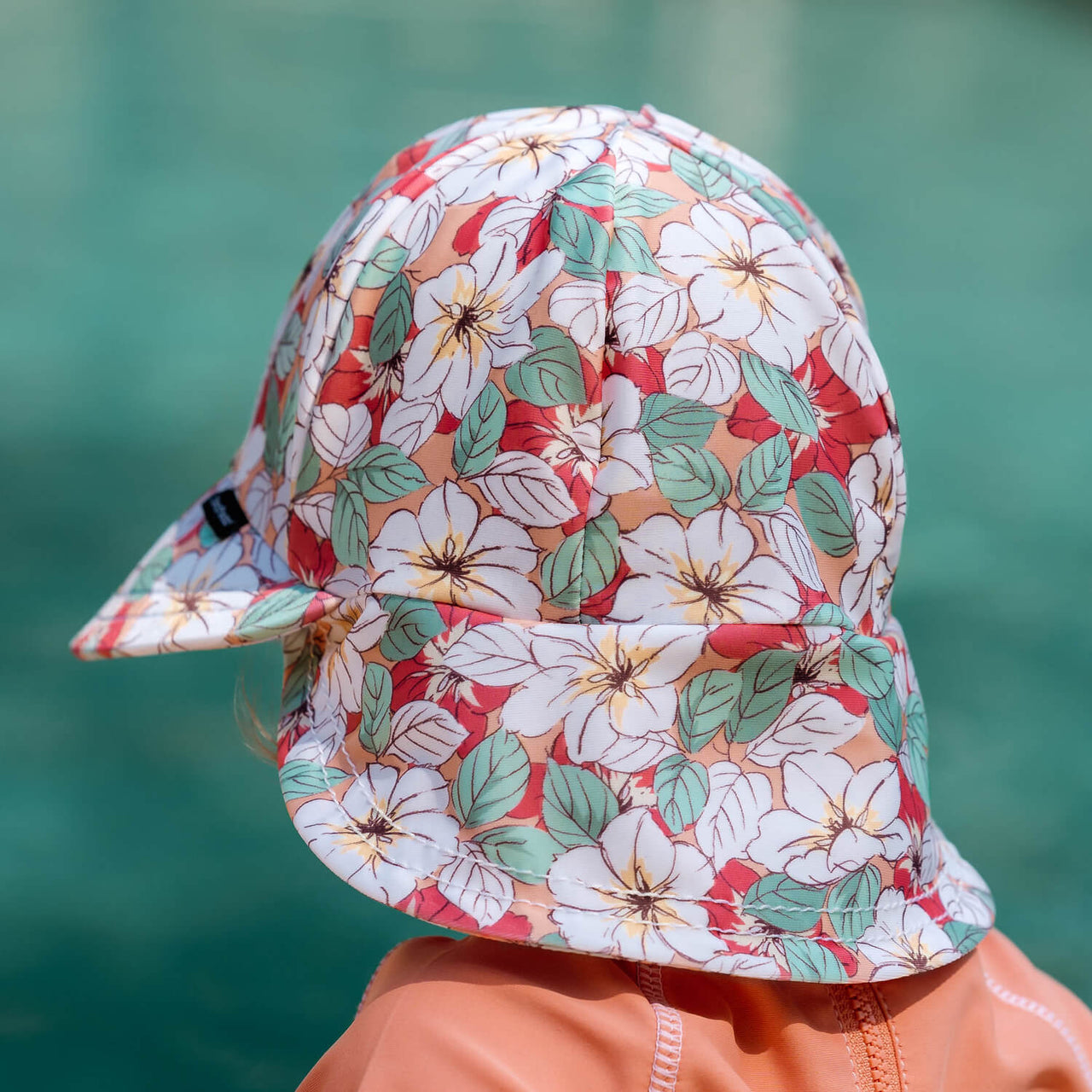 Bedhead  - Swim Legionnaire Flap Beach Hat - Hibiscus
