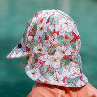 Thumbnail for Bedhead  - Swim Legionnaire Flap Beach Hat - Hibiscus