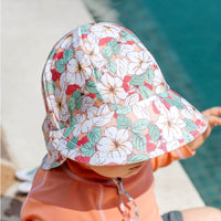Thumbnail for Bedhead  - Swim Legionnaire Flap Beach Hat - Hibiscus