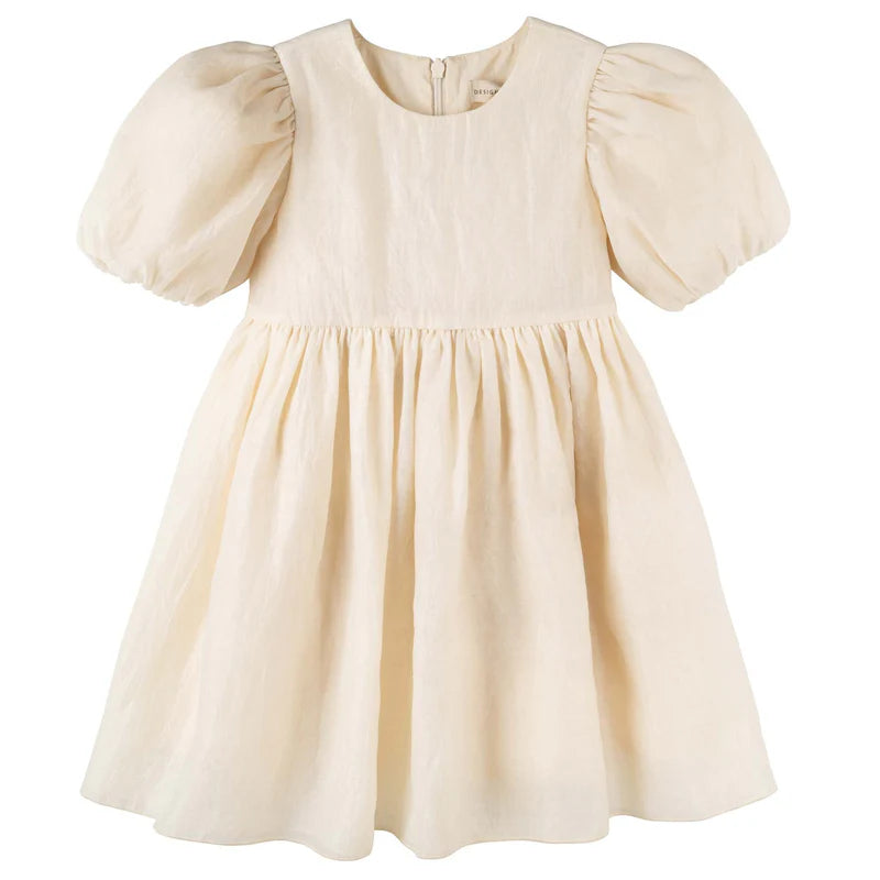 Designer Kidz - Noa Puff Sleeve Bow Back Dress