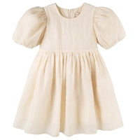 Thumbnail for Designer Kidz - Noa Puff Sleeve Bow Back Dress