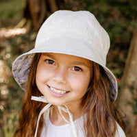 Thumbnail for Bedhead  - Wanderer Panelled Bucket Sun Hat - Daisy