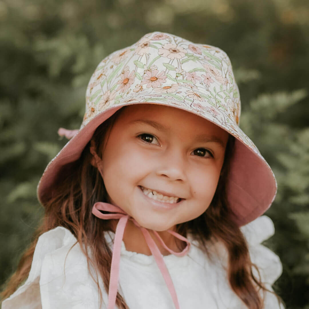 Bedhead Hat - Wanderer Reversible Sunhat - Poppy/Rosa