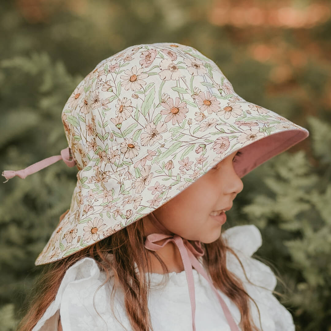 Bedhead Hat - Wanderer Reversible Sunhat - Poppy/Rosa