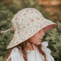 Thumbnail for Bedhead Hat - Wanderer Reversible Sunhat - Poppy/Rosa