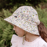Thumbnail for Bedhead  - Ponytail Bucket Sun Hat - Floret