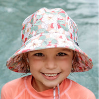 Thumbnail for Bedhead  - Ponytail Swim Bucket Hat - Hibiscus