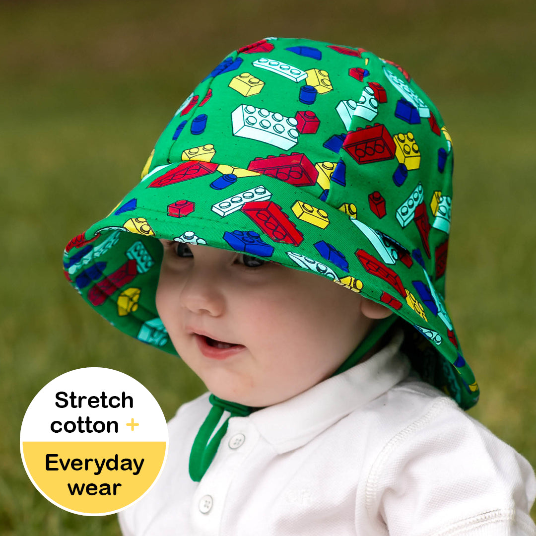 Bedhead  - Toddler Bucket Sun Hat - Blocks