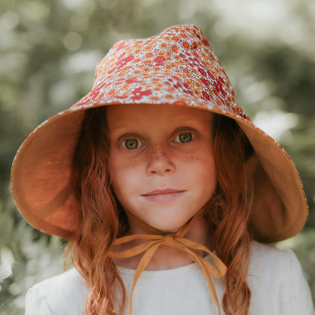 Bedhead Hat - Sightseer Wide Brim Reversible Sunhat - Melody/Maize